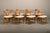 Sculptural set of 8 Brutalist dining chairs, designed by Henning Kjærnulf and manufactured by EG Kvalitetsmøbel, Denmark,...