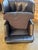 1950s Edward Wormley for Dunbar Janus Collection Wingback Lounge Chair & Ottoman in Black Leather For Sale - Image 14 of 15
