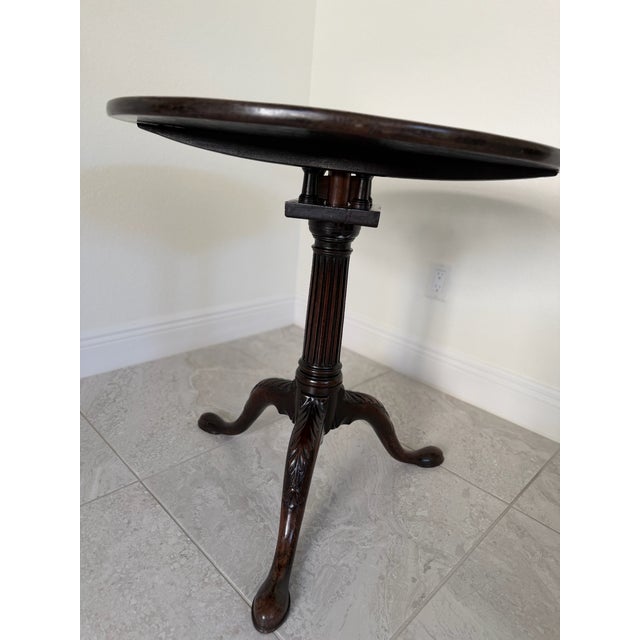 George II Mahogany Tilt-Top Tea Table, Circa 1750 For Sale - Image 4 of 6