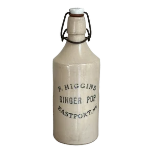 Early 20th Century Stoneware Ginger Pop Bottle