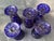 Vintage Cobalt Blue Goblets Set of 5 For Sale - Image 11 of 16