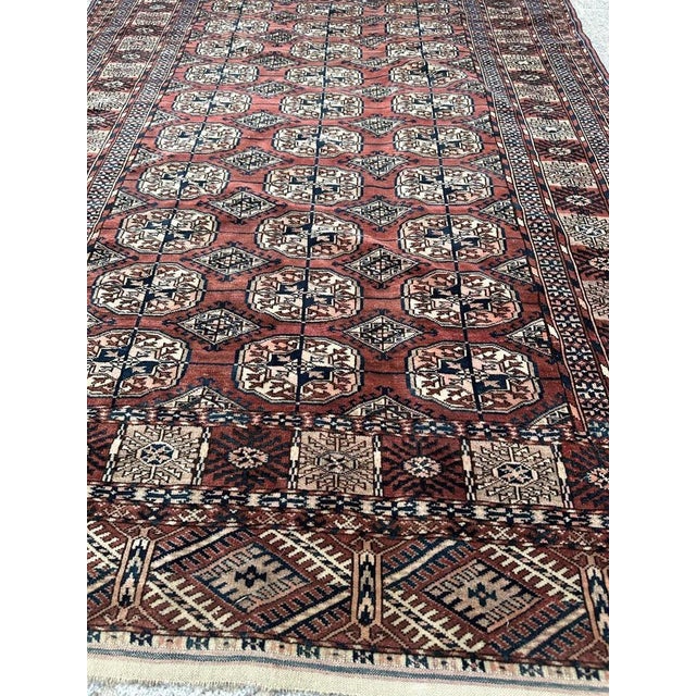 Nice Antique Turkmen Bokhara Rug, 1890s For Sale - Image 16 of 18