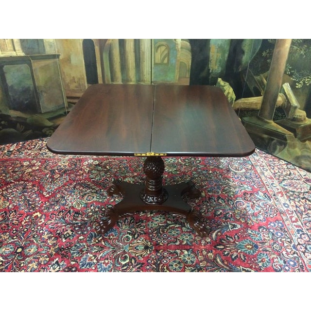 Antique Empire Games Table, Mahogany Game Table For Sale - Image 14 of 14