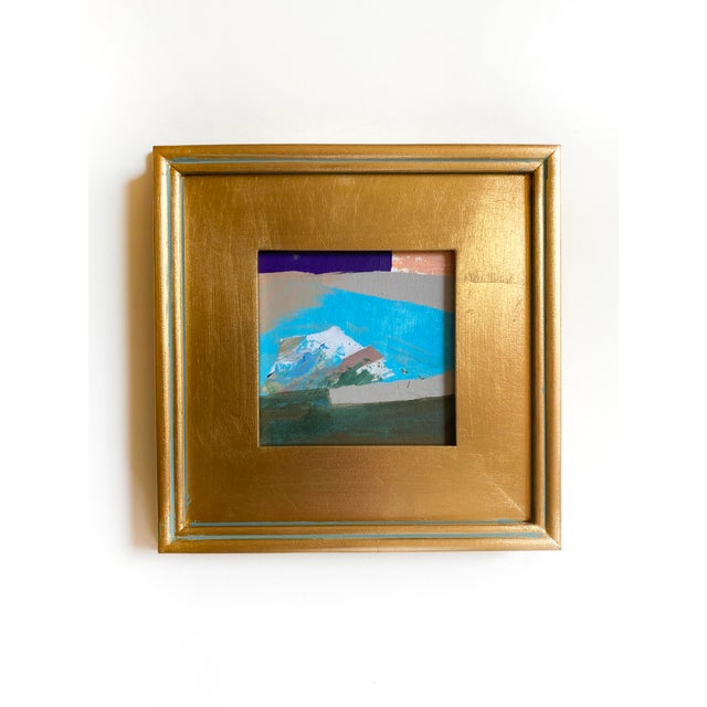 "Mountain and Valley" Pair of Framed Mini Paintings by Jessalin Beutler For Sale - Image 4 of 7
