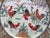 Farmhouse Japanese Porcelain Famille 5 Roosters Yellow Bird Fruit Medallion 10 1/4" Plate For Sale - Image 3 of 8