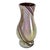 Gold Iridescent Studio Art Glass Vase With Applied Ribbon Trail Lines 9.25" For Sale - Image 8 of 12