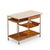 Paul McCobb for Calvin Irwin Collection Model C9203 Mid Century Travertine, Brass and Mahogany Bar Cart For Sale In Chicago - Image 6 of 11