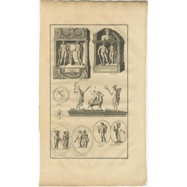Bernard de Montfaucon, Roman Sculptures, 1721, Copper Engravings on Laid Paper, Set of 2 For Sale - Image 4 of 9