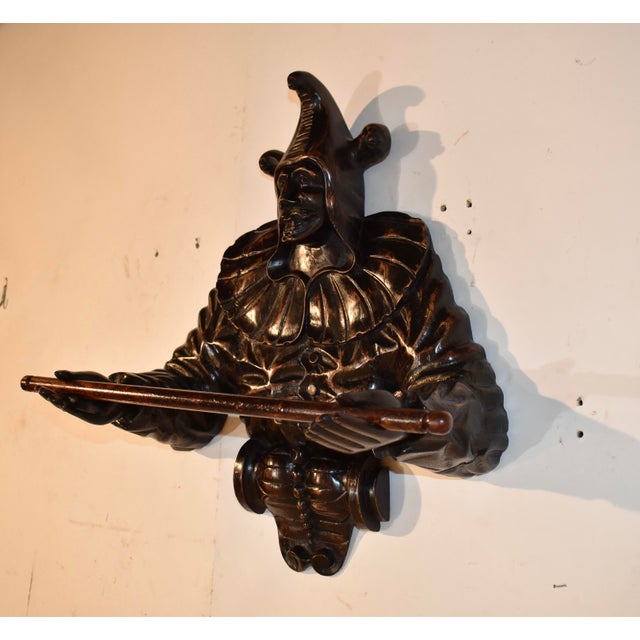 Victorian 19th Century English Carved Fruitwood Towel Rack For Sale - Image 3 of 8