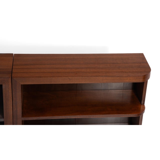 Gilbert Rohde Herman Miller East India Laurel Group Art Deco Bookcases - A Book Matched Pair (3634 & 3632) For Sale - Image 16 of 18