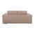 Animal Skin Rolf Benz Two-Seater Leather Sofa Cream Beige Couch For Sale - Image 7 of 9