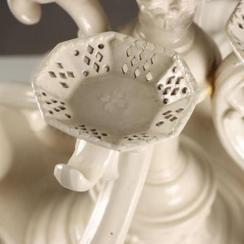 Antique Plat de Ménage Centerpiece in Earthenware, Italy, 19th Century For Sale - Image 6 of 15