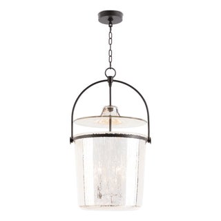 Emerson Bell Jar Pendant Small, Oil Rubbed Bronze For Sale