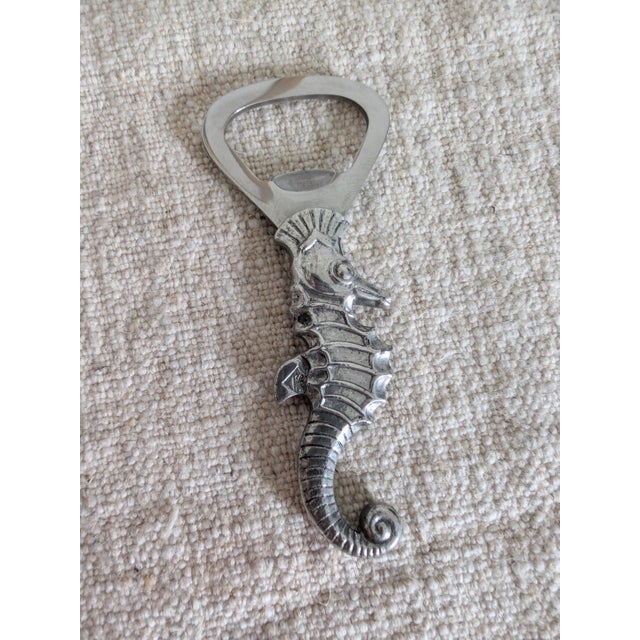 Pewter Seahorse Bottle Openers by Just Andersen, 1930s, Set of 2 For Sale - Image 6 of 11