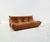 1970s French Togo T3-Seater Sofa in Cognac Leather by Michel Ducaroy for Ligne Roset For Sale - Image 5 of 14