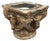 Antique Terracotta and Cement Altar Capital with Figures in Relief, 16th Century For Sale