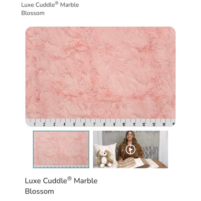 Handmade luxury Luxe Minky throw blanket in Pink Paloma and Pink Crushed Marble tones. Ultra-plush, soft, and cozy, this...