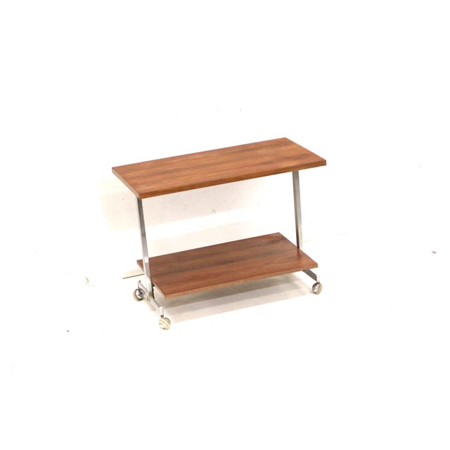 1960s Vintage Serving Trolley or TV Cabinet in Teak, 1960s For Sale - Image 5 of 6