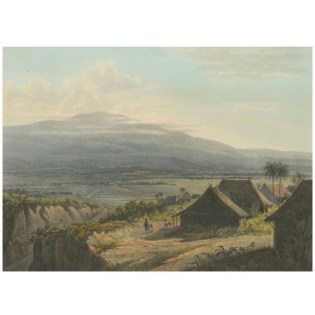 Highland Landscape in the Bantam Residency, Java, Lithograph, 1872 For Sale