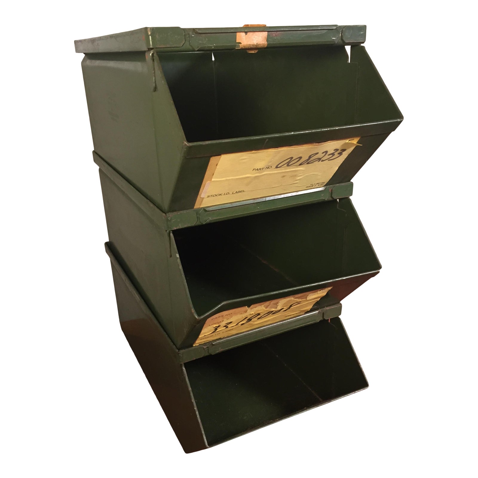 Vintage Stackbin 2 Steel Hardware Bins Set of 3 Chairish