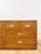 Mid-Century Modern Vintage MCM Dixie Act 2 Campaign Style Dresser Brass Pulls Warm Wood Tone Lowboy For Sale - Image 3 of 14