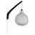 Teak and Opaline Glass Wall Lamp attributed to Uno & Östen Kristiansson for Luxus Sweden, 1960s For Sale - Image 13 of 13