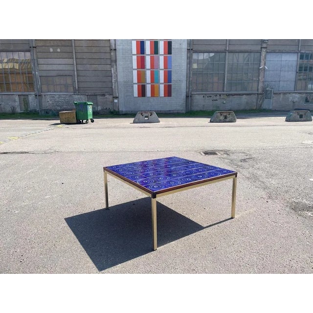 1970s Mid-Century Modern Danish Ceramic Table, 1973 For Sale - Image 5 of 13