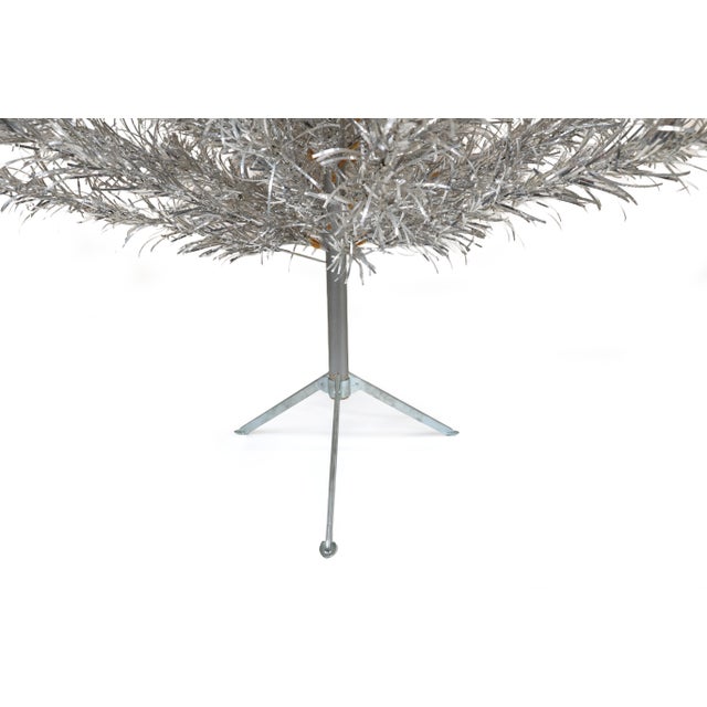 6 Foot Vintage Aluminum Christmas Tree by Silverline For Sale - Image 6 of 15