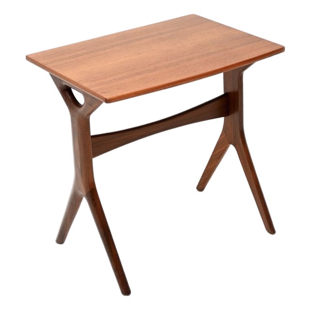 Vintage Danish Teak Side Table attributed to Johannes Andersen, 1960 For Sale