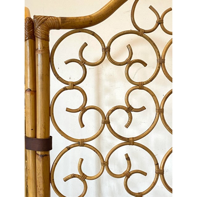 Vintage Screen in Bamboo, 1970s For Sale - Image 6 of 8