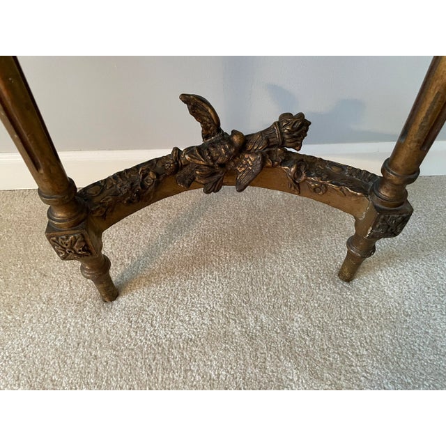 Antique French Louis XVI Giltwood Console Table For Sale - Image 4 of 13
