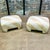 Textile Post Modern Pair of Souffle Pouf Ottomans/Stool 1980 For Sale - Image 7 of 7