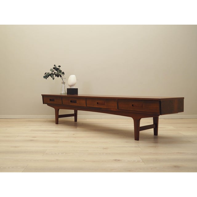 Danish Walnut Lowboard, 1970s For Sale - Image 3 of 9