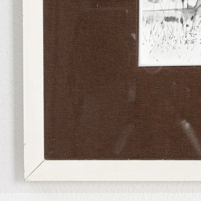 Mid 20th Century France Brown Wood Painting For Sale - Image 9 of 15