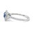 Tiffany and Co. Tiffany & Co. Platinum Blue Sapphire & Diamond Engagement Ring 1.15ct 4.65g, Size 6.75 For Sale - Image 4 of 10