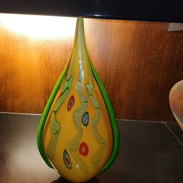 Colorful Art Glass. Not Signed. Origin not known