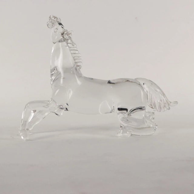 Glass Sculpture of Horse by Arnaldo Zanella For Sale - Image 6 of 8