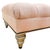 Textile Ethan Allen Custom Tufted Pink Textured Ottoman With Nailhead Trim For Sale - Image 7 of 11