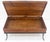 Brown Vintage Hope Chest Storage Box on Metal Frame Box For Sale - Image 8 of 15