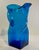 A striking vintage Morgantown Glass Swirl Pitcher Pattern number 9844 in brilliant blue Art glass. At an impressive 11...
