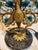 Metal VIntage Art Deco Crystal and Brass Czechoslovakian Beaded Peacock Lamp For Sale - Image 7 of 14