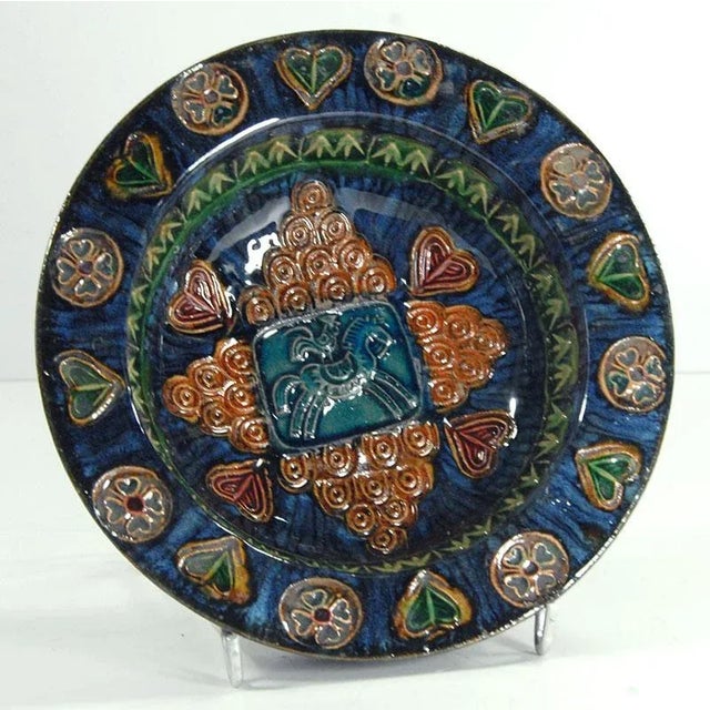 1970s French Ceramic Dish Jc Taburet from Quimper, 1970s For Sale - Image 5 of 9