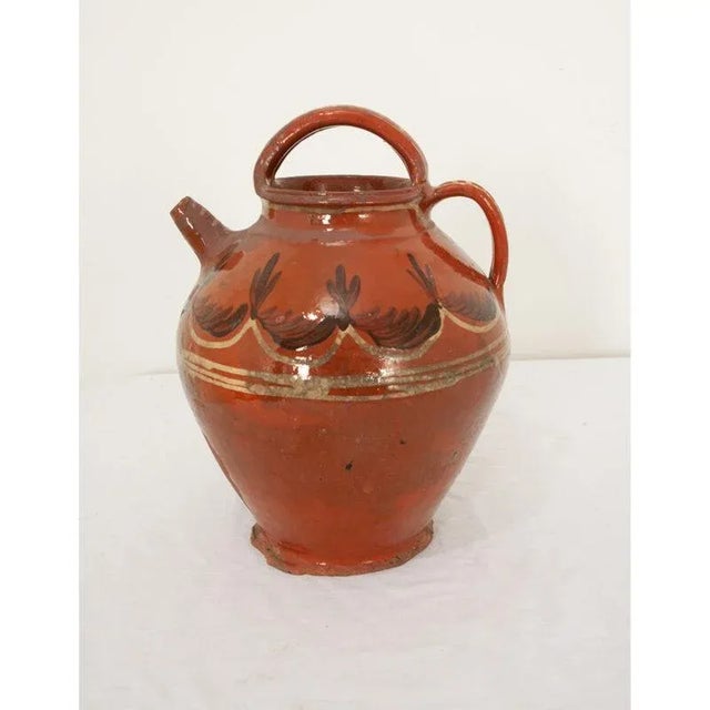 French 19th Century Terracotta Olive Oil Jar For Sale - Image 4 of 6