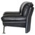 Mid-Century Modern Postmodern Lounge Chair in Black Leather and Steel attributed to Nicoletti Salotti for Avanti, Italy, 1980s For Sale - Image 3 of 12