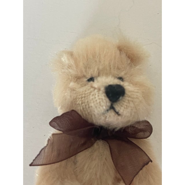 Shabby Chic 1960s Mini Teddy Bear Lamp Finial For Sale - Image 3 of 4