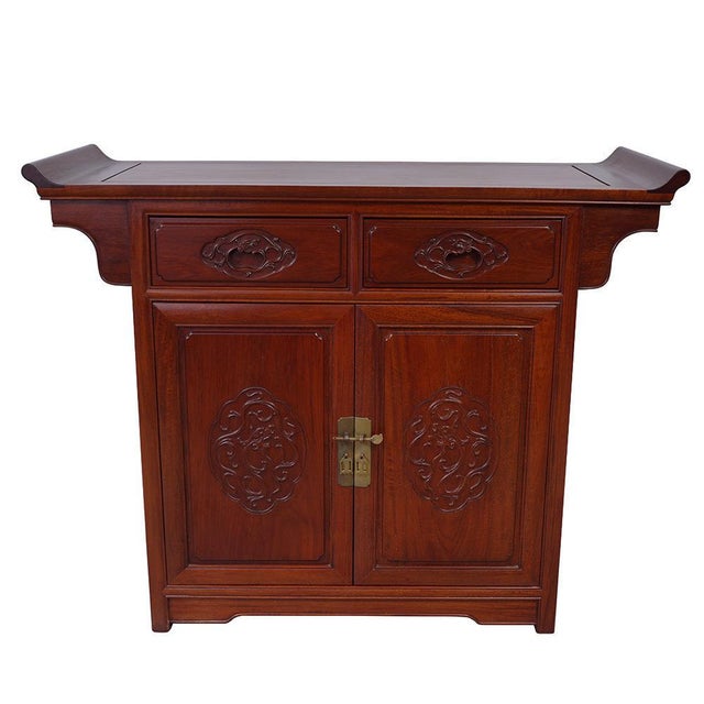 1950s Chinese Rosewood Altar Sideboard Chairish