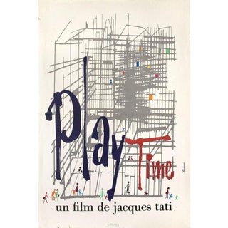 Play Time 1967 French Petite Film Poster For Sale