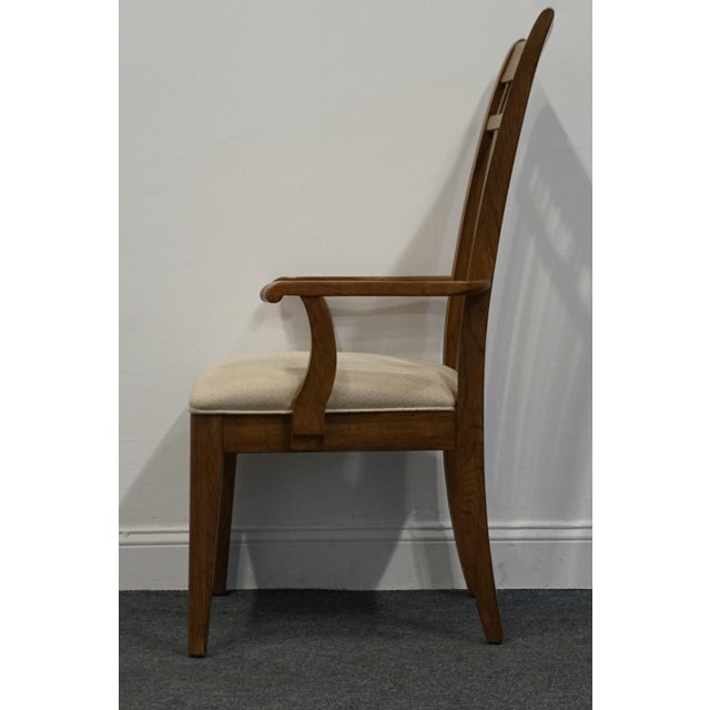 Late 20th Century Sumter Cabinet Quarter Sawn Oak Mission Style Arts & Crafts Dining Arm Chair For Sale - Image 5 of 9