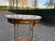 French 1980 French Artisan LouisXVI Gold Mahogany Side Table For Sale - Image 3 of 13