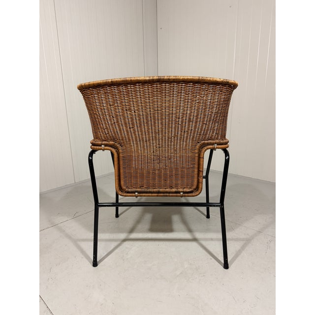 Rattan Chair by Wouter Fens for Gebr. Jonker, 1960s For Sale - Image 16 of 18